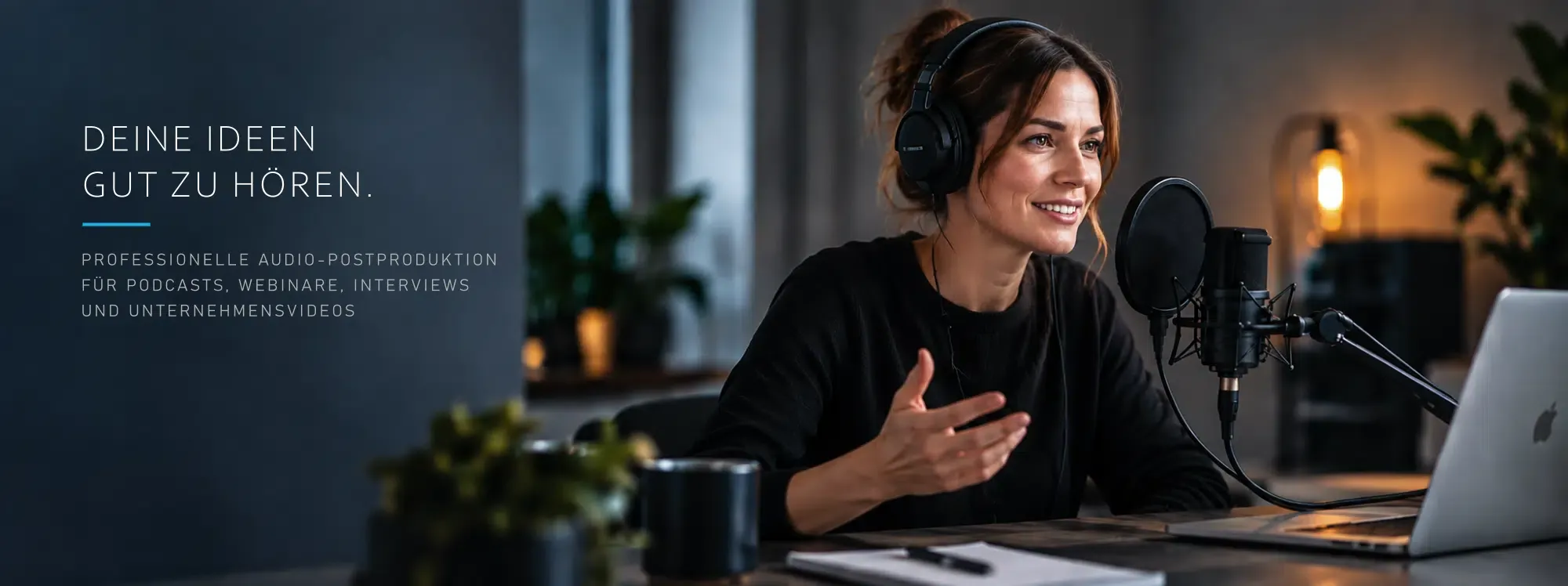 Post-production audio professionnelle pour webinaires et contenus professionnels